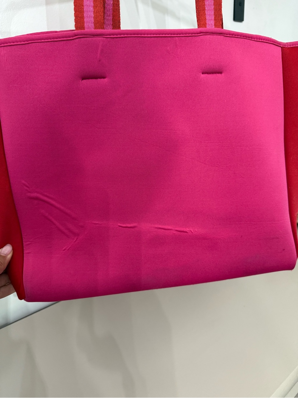 Summersalt Neoprene Women’s Pink Colorblock Tote Bag - Picture 3 of 4